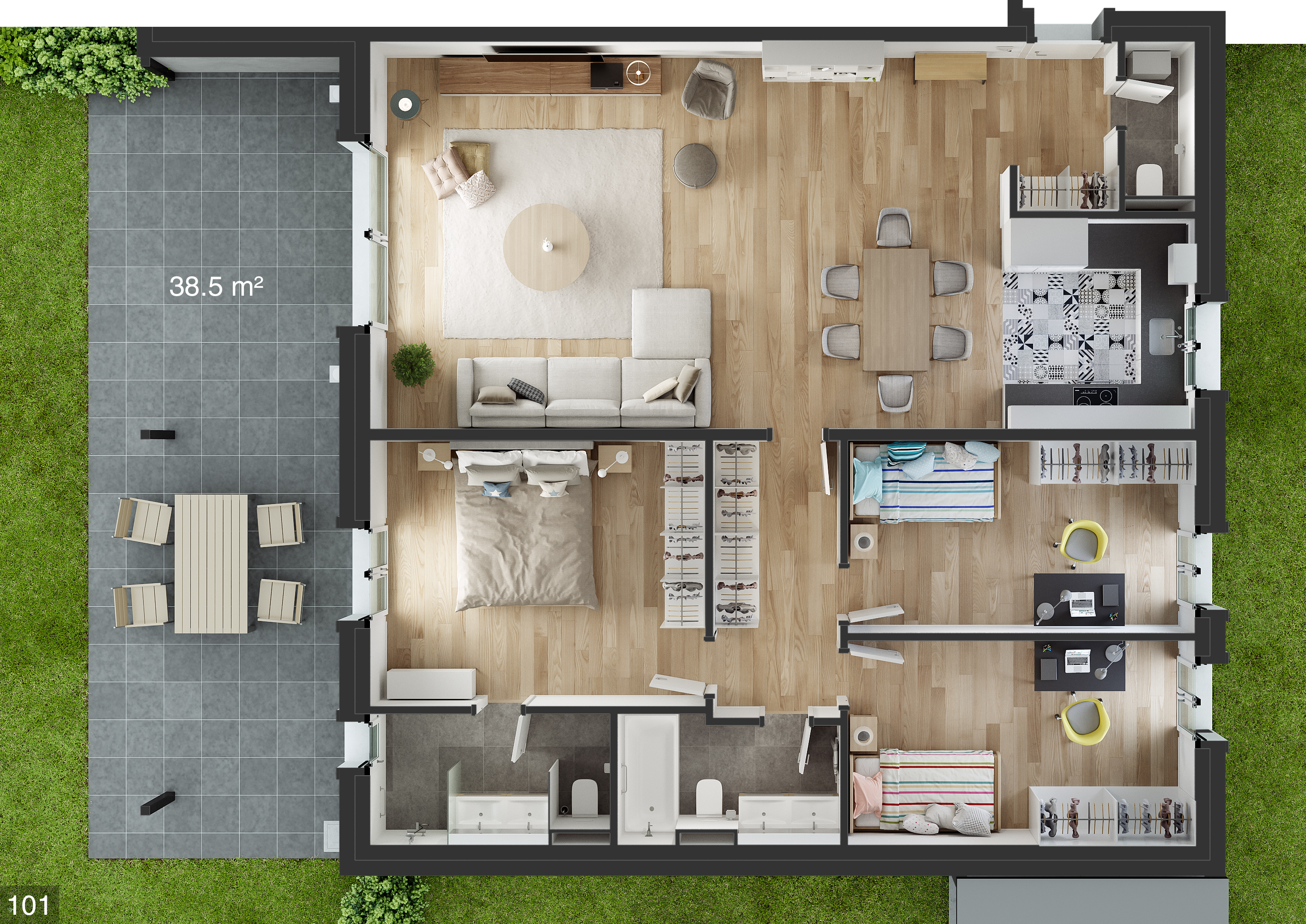 plan apartement Collex-Bossy